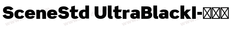 SceneStd UltraBlackI字体转换